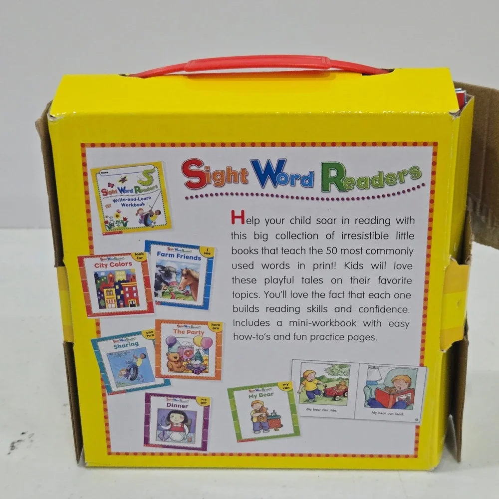 Scholastic Sight Word Readers Box Set 25 Storybooks 1 Workbook Learning 50 Words